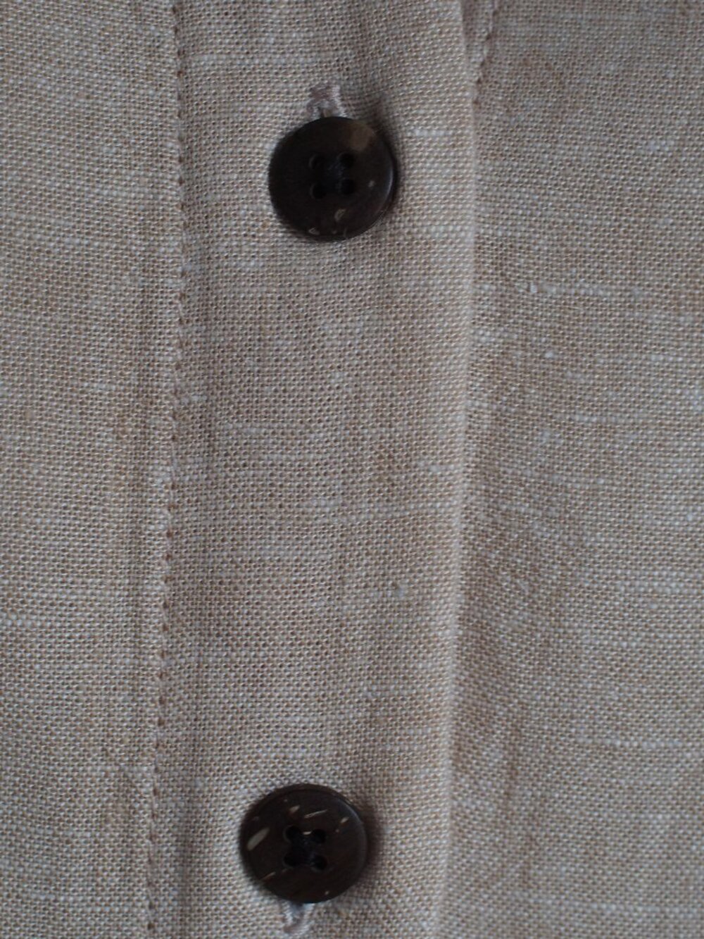 Anne Klein | Linen Blend Shirt Dress - Picture 4 of 5
